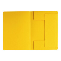 Gummizugmappe A4 3 Einschlagklappen gelb