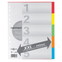 Register A4 XXL 5tlg. 5-farbig