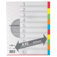Register A4 XXL 10tlg. 5-farbig