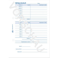 Formularbuch 307 Zählprotokoll DIN A5 - 50 Blatt