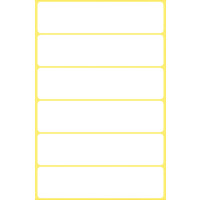 Vielzweck-Etiketten, 76 x 19 mm, weiß, Kleinpackung, 36St