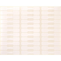Hantel-Etikett weiß, 49x10mm Preisauszeichnung