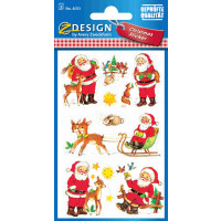 Z-Design Weihnachts-Sticker Weihnachtsmann