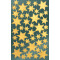 Sticker Weihnacht Glanzfolie, Inhalt: 2 Bogen Motiv Sterne gold