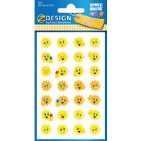 KID Papier Sticker Sonne, Inhalt: 2 Bogen