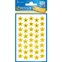 KID Papier Sticker Sterne, Inhalt: 3 Bogen