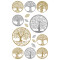 CRE Sticker transp Folie Lebensbaum, Inhalt: 1 Bogen