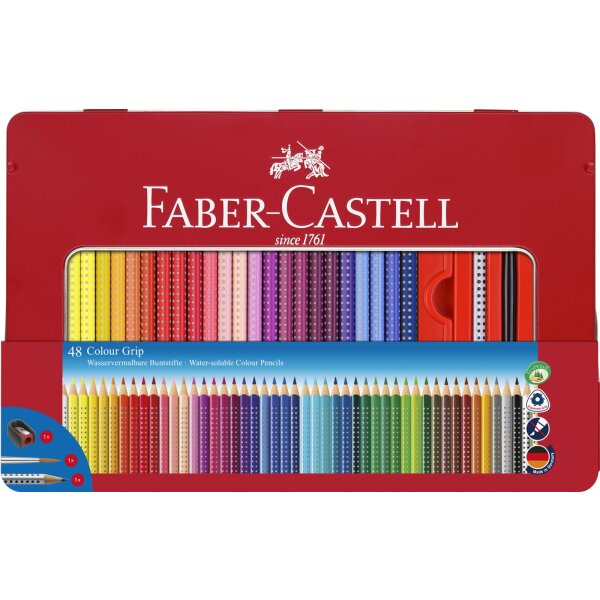 Color GRIP colored pencil, 48-piece metal case