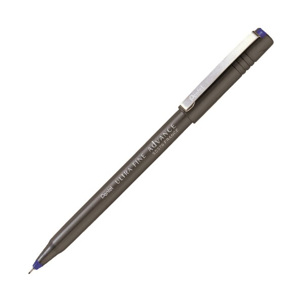 PENTEL Faserschreiber Ultra Fine 0,4mm blau Advance, mit...