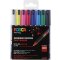 Marqueur acrylique POSCA PC-1MR pointe extra fine 0,7 mm - jeu de 8 couleurs de base