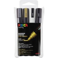 Marker POSCA PC-5M mittelfein Rundspitze 1,8-2,5 mm - 4er...