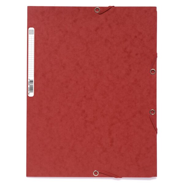 EXACOMPTA Eckspannermappe A4 400g/qm Karton - rot