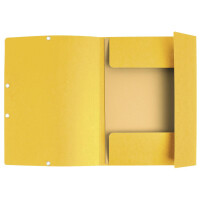 Eckspannmappe A4, 400g/qm Karton - gelb VE=50