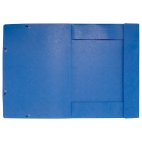 Eckspannmappe A3, 600g/qm  Karton - blau