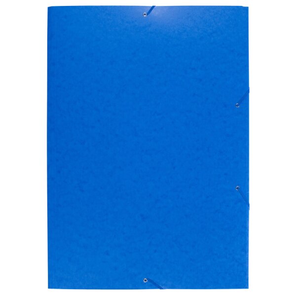 Eckspannmappe A2, 600g/qm  Karton - blau