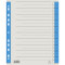 Trennblatt Mikroperf 230g/qm blau - 100er Pack