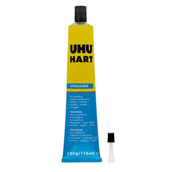 UHU Spezialkleber HART, mit Lösungsmittel, 125g in Tube