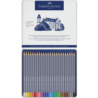 Faber-Castell Goldfaber 114624 Watercolour Pencils 24 Metal Case