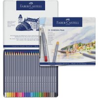 Faber-Castell Goldfaber 114624 Watercolour Pencils 24 Metal Case