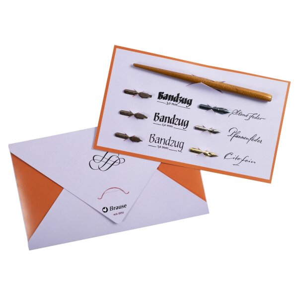 BRAUSE Kalligraphie Set+Federhalter