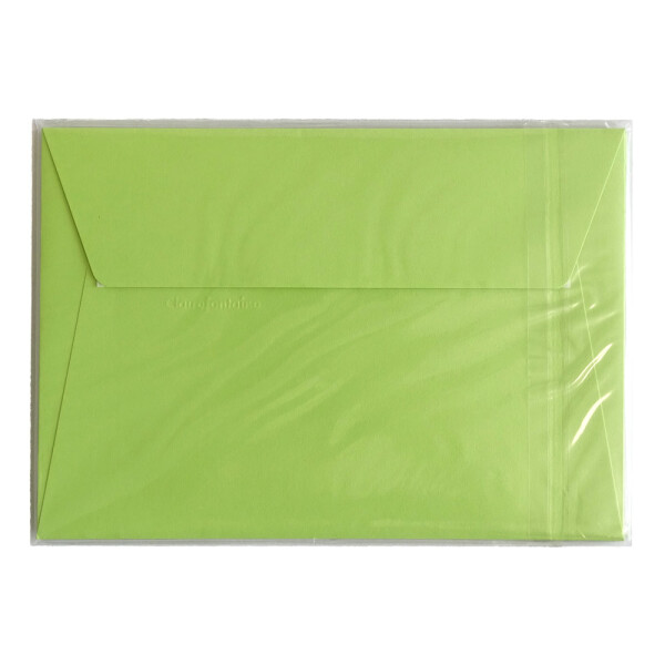 Briefumschlag C6, 120g, 5er Pack - knospengrün