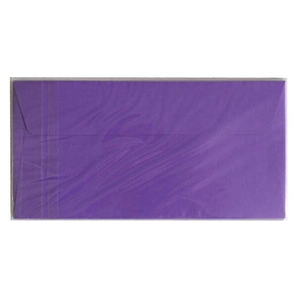 Briefumschlag DIN lang, 120g, 5er Pack - violett
