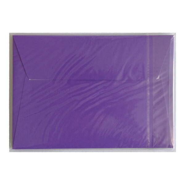 Briefumschlag C6, 120g, 5er Pack - violett