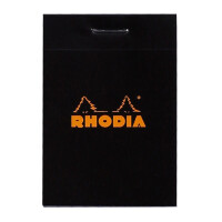 Rhodia Block 52x75 60Bl kariert schwarz
