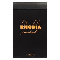 Rhodia Pocket 75x120 40Bl sort dot