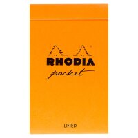 Rhodia Pocket 75x120 40Bl sort lin