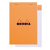 RHODIA Notizblock No. 14, 110 x 170 mm, kariert, orange