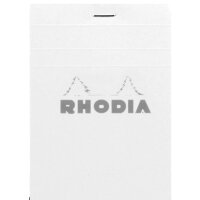 Block Rhodia White 85x120 kar 80Bl