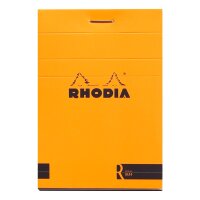 Block Rhodia A7 70Bl lin orange