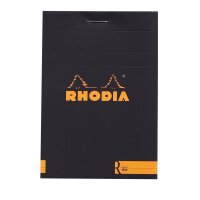 Rhodia Block 85x120 70Bl blanko schwarz