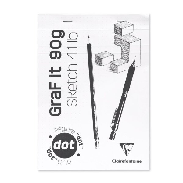 Skizzenblock Graf It A5 Dot 80 Blatt sortiert
