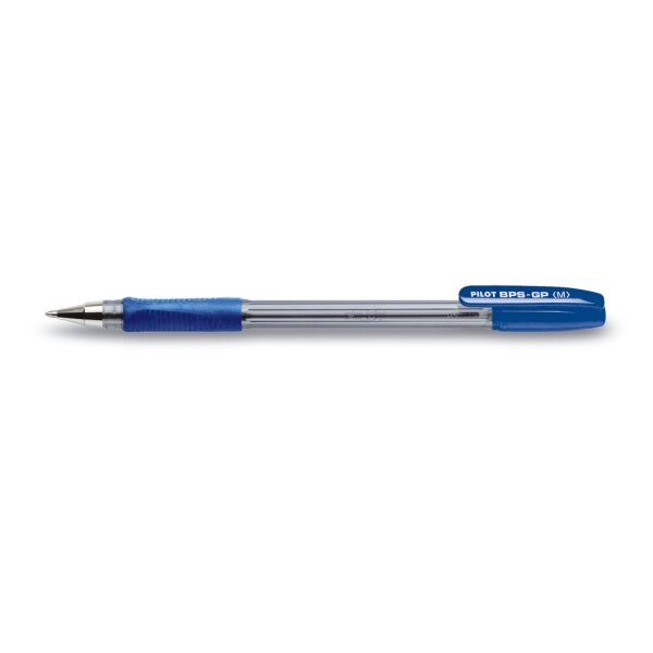 Kugelschreiber M gum.Griff blau