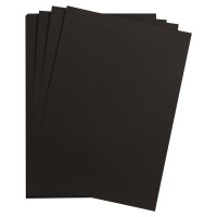 Fotokarton 300g/qm, 50 x 70cm, 125er Pack -  schwarz