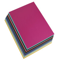 Tonpapier 130g/qm 50 x 70cm,  25er Pack - 28 Bogen 14 int Farben