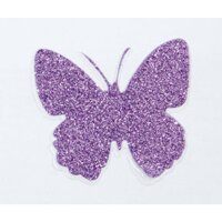 Glitty A6 Schmetterling&Blumen viol
