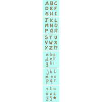 Set 6 Schablonen Kinder, Alphabet
