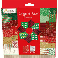 Origamipap Weihn. 20x20 60Bl 70g