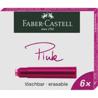 Tintenpatrone 6er Faltschachtel - pink (löschbar)