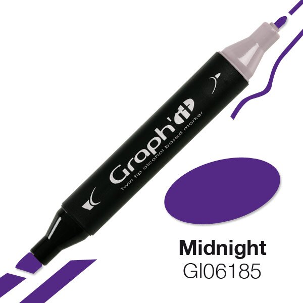 GRAPHIT Alcohol based marker 6185 - Midnight