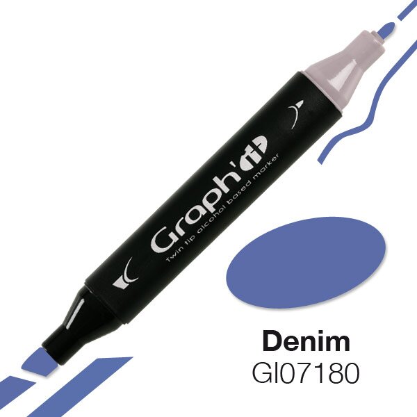 GRAPHIT Alcohol based marker 7180 - Denim