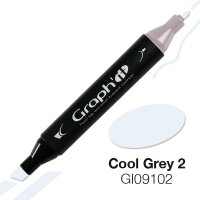 GRAPHIT Alcohol based marker 9102 - Cool Grey 2