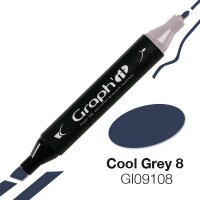 GRAPHIT Alcohol based marker 9108 - Cool Grey 8