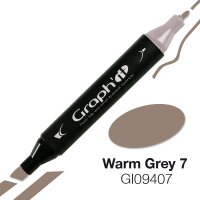 GRAPHIT Alcohol based marker 9407 - Warm Grey 7