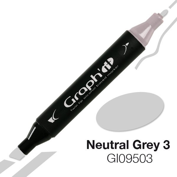 GRAPHIT Alcohol based marker 9503 - Neutral Grey 3