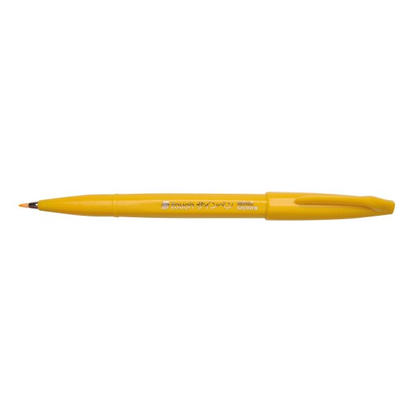 Kalligrafiestift Sign Pen Brush Pinselspitze: 0,2 - 2,0mm - gelb
