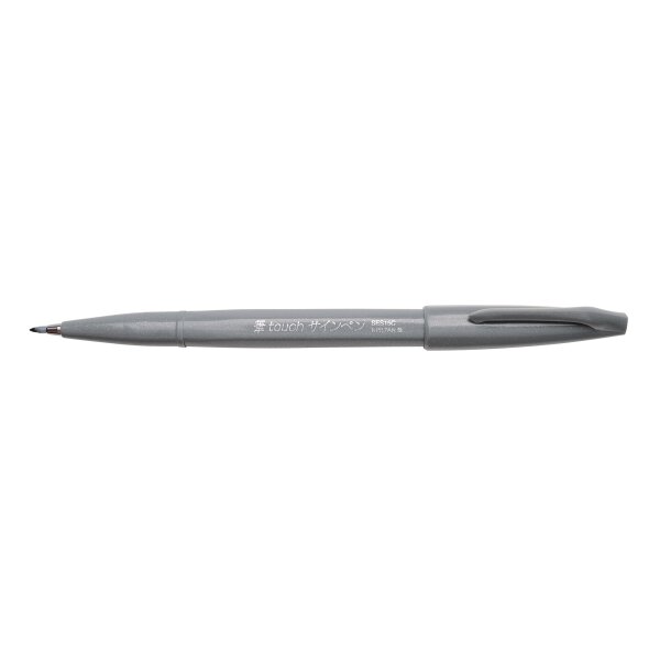 Kalligrafiestift Sign Pen Brush Pinselspitze: 0,2 - 2,0mm - grau